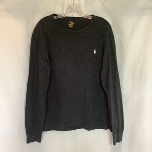 Polo Ralph Lauren Dark Gray Long Sleeve Tee Sz L
